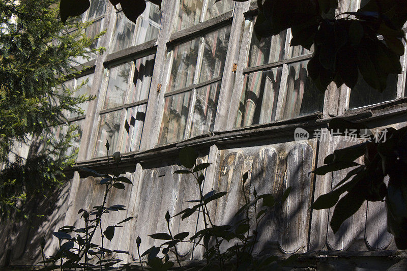 Old ruined residential building,galería .